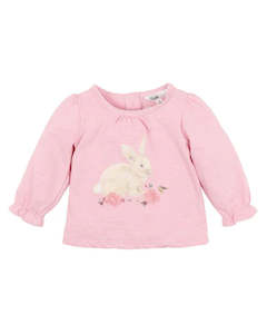 Bebe By Minihaha Flossy Bunny Tee - Pink
