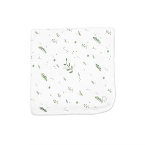 Texas Oak Green Leaves Baby Blanket - Green Leaves Print