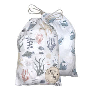 Mister Fly: Mister Fly Bassinet Sheet Set 2 Pack - Ocean