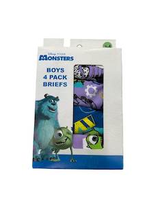 Rio Disney Monsters Boys Brief 4 Pack