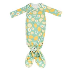 Copper Pearl Knotted Gown - Lemon