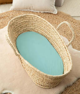 Love To Dream 2-in-1 Waterproof Sheet & Mattress Protector Sheet Bassinet/Basket - Marine