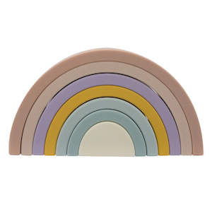 Playground: Playground Silicone Rainbow Stacker - Rose