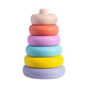 Playground Silicone Stacking Tower Ring - Sorbet