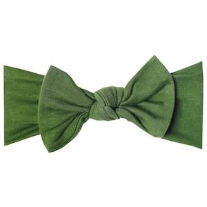 Copper Pearl Knit Headband - Alder Green