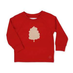 Texas Oak Oak Tree Sweater - Red