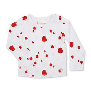 Texas Oak Parker Long Sleeve Top - Red Oak Print