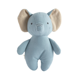 Living Textiles Small Linen Animal - Eddie the Elephant
