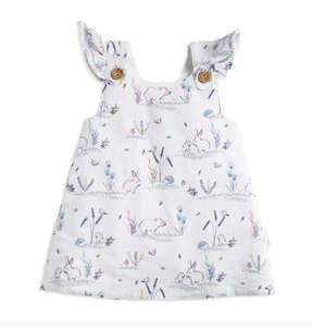 Tiny Twig: Tiny Twig Wrap Dress & Bloomer Set - Hibernation Crinkle