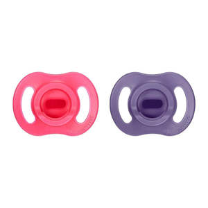 Tommee Tippee Ultra-Light Stayput Silicone Soother 2 Pack 18-36 Months - Purple Pack