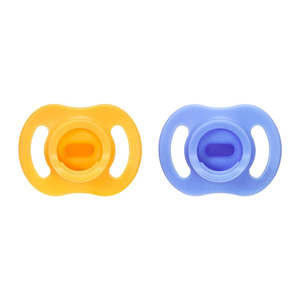 Tommee Tippee Ultra-Light Stayput Silicone Soother 2 Pack 6-18 Months - Blue Pack