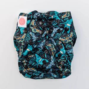 Monarch Classic Reusable Cloth Nappy 2.0 With Snaps - Twilight Flight