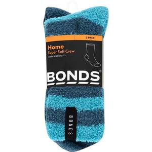 Bonds Kids Supersoft Crew Socks 2 Pack - Blue