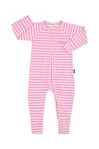 Bonds Zip Wondersuit - Stripe Pink LIMIT OF 6 PER CUSTOMER