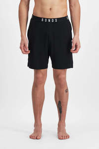 Mens Sleepwear: Bonds Mens Sleep Viscose Bamboo Short - Black