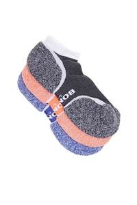 Bonds Mens Ultimate Comfort Low Cut 3 Pack - Blue/Orange/Black
