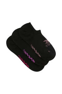 Bonds Womens X-Temp No Show Socks 3 Pack - Black
