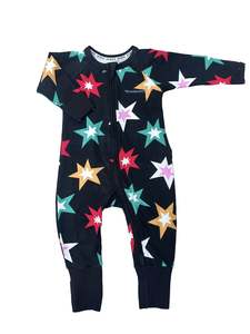 Bonds Zip Wondersuit - Bonds Fairy Lights Black