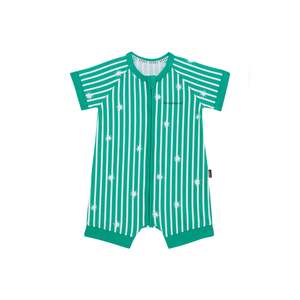 Bonds Christmas: Bonds Zip Romper - Wrapping Paper Stripe