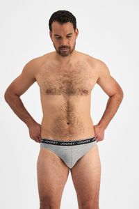 Jockey: Jockey Men's 4 Pack Brief - Grey/Black/Charcoal