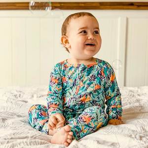 Monarch Long Sleeve Bamboo Zip Bootysuit V3 - Holy Moth Balls