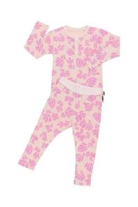 Bfcm: Bonds Kids Long Sleeve Waffle Sleep Set - Shell Blossom