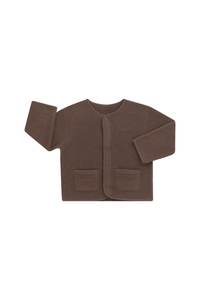 Bonds Kids Teddy Fleece Jacket - Truffle