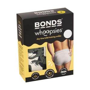 Bonds Whoopsies Toilet Training Undies 1 Pack - Charcoal Dino