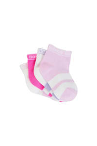 Bonds Baby Sportlet 4 Pack - White/Pink Pack