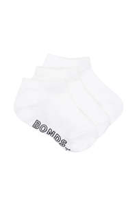 Socks Sale: Bonds Baby Lightweight Low Cut 3 Pack - White