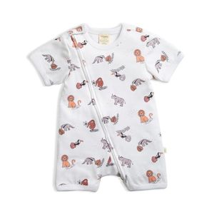 Tiny Twig Short Sleeve Zipsuit - Desert Dash
