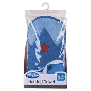 Playgro Crown Hooded Towel - Blue