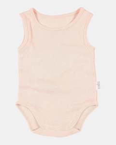 Toshi Dreamtime Organic Onesie Singlet - Blush