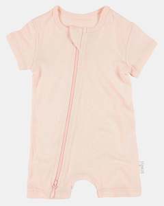 Toshi Dreamtime Organic Onesie Short Sleeve - Blush