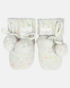 Toshi Organic Booties Marley - Snowflake