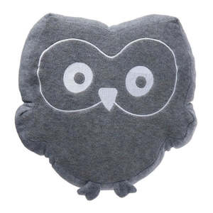 Playgro Grey Owl Shaped Polyester Cot Cushion