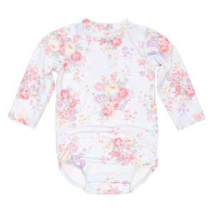 Toshi Swim Onesie Long Sleeve - Celeste