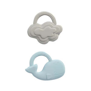 Teethers: Playground 2 Pack Silicone Teether - Whale & Cloud