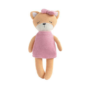 Living Textiles Knitted Animal Toy - Frankie the Fox