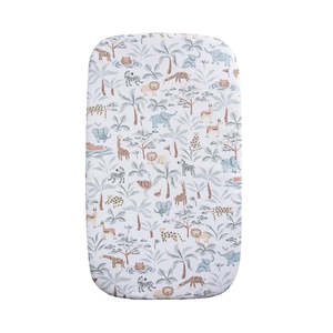 Living Textiles Organic Bassinet Fitted Sheet - Wild Safari