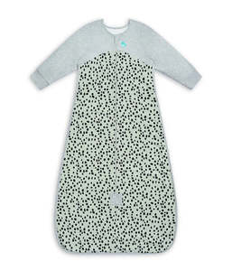 Love To Dream Organic Cotton Fleece Long Sleeve Sleep Bag 1.0 TOG - Olive Animal