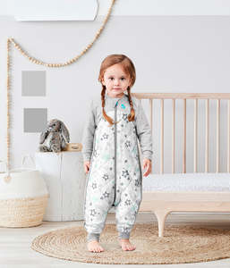 Love To Dream Sleep Suit Long Sleeve 3.5 TOG - Mint stars