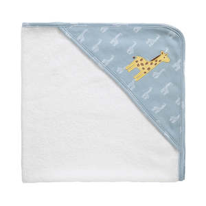 Living Textiles Organic Hooded Towel - Wild Safari/Giraffe