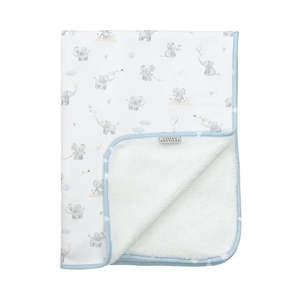 Living Textiles Sherpa Blanket - Elephant Playtime