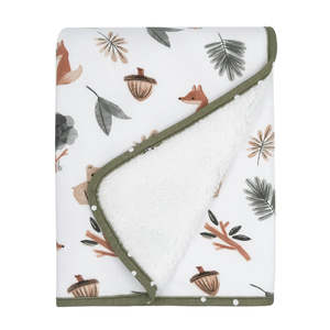 Living Textiles Sherpa Blanket - Forest Retreat
