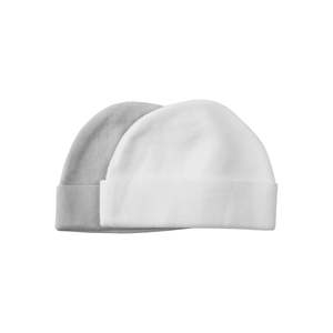 Playette 2 Pack Bamboo Caps White/Grey