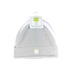 Playette: Playette 3 Pack Knitted Caps Grey/White