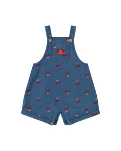 Rock Your Baby Cherry Trixie Baby Overall - Blue