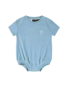 Rock Your Baby Good Life Terry Towelling Bodysuit - Blue