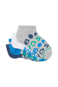 bonds Kids Fashion Low Cut Socks 4 Pack - blue